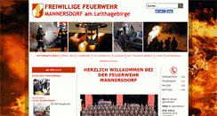 Desktop Screenshot of ff-mannersdorf.at